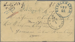 Hamburg - Stadtpostamt / Amerikanische Postexpedition: 1859/1860, 2 Briefe Auswa - Hamburg (Amburgo)