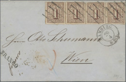 Hamburg - Marken Und Briefe: 1864, Freimarken 1 Sch. Rötlichbraun Im Waagerechte - Hamburg (Amburgo)