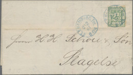 Hamburg - Marken Und Briefe: 1867, 2½ Sch. Grün Als Einzelfrankatur (getönte Zah - Hamburg
