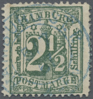 Hamburg - Marken Und Briefe: 1867, 2 ½ S Dunkelgrün In Tiefer Farbe, Stark Abgen - Hamburg (Amburgo)