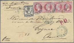 Hannover - Marken Und Briefe: 1864, ½ Gr Schwarz Und Viermal 1 Gr Lebhaftrotkarm - Hanovre