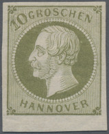 Hannover - Marken Und Briefe: 1861, 10 Gr Dunkelgrünlicholiv, Farbfrisches Und B - Hannover