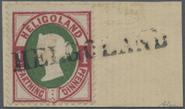 Helgoland - Marken Und Briefe: 1875, 1 Pfg. Lilakarmin/dunkelgrün, Gut Gezähntes - Helgoland