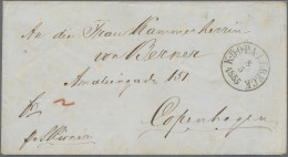 Lübeck - Vorphilatelie: 1855, Königl. Dänisches Ober-Postamt: Schöner Brief Mit - Luebeck