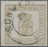 Mecklenburg-Schwerin - Marken Und Briefe: 1864, 5 S Orangebraun, Allseits Vollra - Mecklenburg-Schwerin