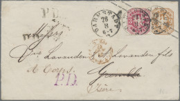 Preußen - Marken Und Briefe: 1867, 3 Kr. Zusatzfrankatur Auf Ganzsachenumschlag - Other & Unclassified