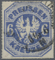 Preußen - Marken Und Briefe: 1867, 6 Kr. Mittelblau In Tiefer Nuance, Gut Durchs - Andere & Zonder Classificatie