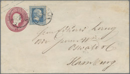 Preußen - Ganzsachen: 1853, 2 Sgr. Hellblau, Luxusstück Auf Ganzsachenkuvert 1 S - Otros & Sin Clasificación