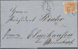 Preußen - Ortsstempel: 1867, Freimarke 2 Kr Orange Mit Sauberem K1 "DILLENBURG 5 - Other & Unclassified