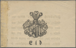 Sachsen - Vorphilatelie: 1810, Gedrucktes Text-Dokument Mit Wappen "Eid Der Bürg - Préphilatélie