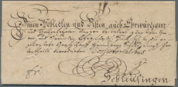 Thurn & Taxis - Vorphilatelie: 1773, Dekorativer Und Gut Erhaltener Faltbrief Vo - Prephilately