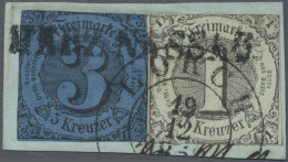 Thurn & Taxis - Marken Und Briefe: 1852, "HERZ. NASSAU", Schwarzer L1 Als Entwer - Altri & Non Classificati