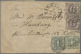 Thurn & Taxis - Marken Und Briefe: 1860, Zweimal 6 Kr. Schwarz Auf Rot Und 1 Kr. - Altri & Non Classificati