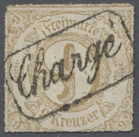 Thurn & Taxis - Marken Und Briefe: 1865, 9 Kr. Ockerbraun Mit Farblosem Durchsti - Otros & Sin Clasificación