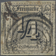 Thurn & Taxis - Marken Und Briefe: 1866, ¼ Sgr. Schwarz Auf Kleinem Briefstück, - Otros & Sin Clasificación