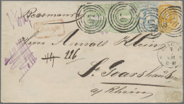 Thurn & Taxis - Ganzsachen: 1863/1866, 2 Kr Gelb Ganzsachenumschlag Mit Zusatzfr - Altri & Non Classificati