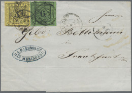 Württemberg - Marken Und Briefe: 1851, 3 Kr. Schwarz Auf Gelb, Type V Und 6 Kr. - Altri & Non Classificati