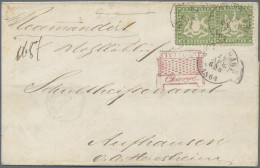 Württemberg - Marken Und Briefe: 1862, 6 Kr. Grün, Zwei Exemplare (mit Kleinen M - Andere & Zonder Classificatie