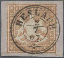 Württemberg - Marken Und Briefe: 1863, 9 Kr Gelbbraun, Farbfrisches Exemplar Und - Other & Unclassified