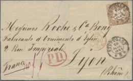 Württemberg - Marken Und Briefe: 1863, 9 Kr. Rötlichbraun, Kabinettstück Als Ein - Otros & Sin Clasificación