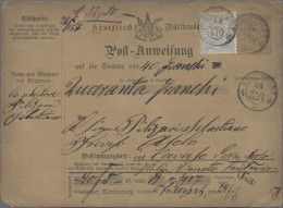 Württemberg - Postanweisungen: 1878, Inlandspostanweisung 20 Pfg. Graublau Mit Z - Altri & Non Classificati