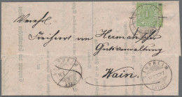 Württemberg - Stempel: LAUPHEIM 1869, 1 Kreuzer Grün Zwei Exemplare (1x überkleb - Autres & Non Classés