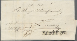 Württemberg - Postablagen: 1863/64, MÜNCHINGEN, Postablage-L1 3x Sehr Sauber Auf - Other & Unclassified