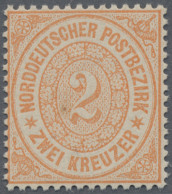 Norddeutscher Bund - Marken Und Briefe: 1869, 2 Kr Hellorange, Sehr Gut Gezähnte - Altri & Non Classificati