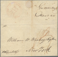 Transatlantikmail: 1815 Entire From Liverpool To New York Bearing The Very Scarc - Autres - Europe