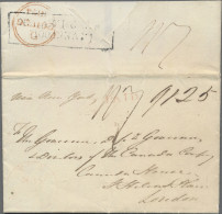 Transatlantikmail: 1834, Entire From Toronto, Canada To London Via New York And - Andere-Europa