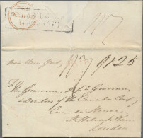 Transatlantikmail: 1834, Entire From Toronto, Canada To London Via New York And - Otros - Europa
