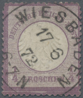 Deutsches Reich - Brustschild: 1872, 1/4 Gr Kleines Schild Mit PF II: "helle Str - Oblitérés