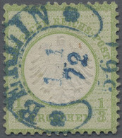 Deutsches Reich - Brustschild: 1872, Kleiner Schild ⅓ Gr. Gelblichgrün, Farbfris - Used Stamps