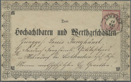 Deutsches Reich - Brustschild: 1872, Tadellos Erhaltener Taufpaten-Zierbrief Aus - Storia Postale