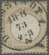 Deutsches Reich - Brustschild: 1872, Kleiner Brustschild 18 Kr. Ockerbraun, Entw - Gebraucht