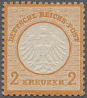 Deutsches Reich - Brustschild: 1872, 2 Kr Orange, Hervorragend Gezähntes, Farbfr - Nuevos