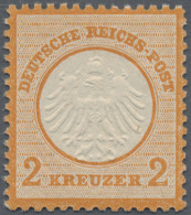 Deutsches Reich - Brustschild: 1872, 2 Kr Orange, Hervorragend Gezähntes, Farbfr - Neufs