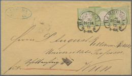 Deutsches Reich - Brustschild: 1872, Großer Schild ⅓ Gr. Gelblichgrün, Farbfrisc - Cartas & Documentos