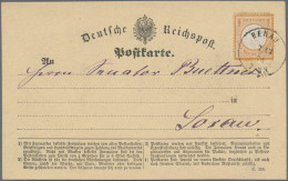 Deutsches Reich - Brustschild: 1874, Großer Schild ½ Gr. Orange Auf Dekorativer - Covers & Documents