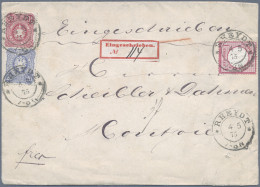 Deutsches Reich - Brustschild: 1875, 1 Gr. Währungs-Mischfrankatur Mit 10 Pfge. - Covers & Documents