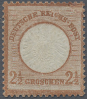 Deutsches Reich - Brustschild: 1872, Großer Schild 2½ Gr. Mit Neugummi, Reparier - Neufs