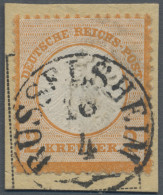 Deutsches Reich - Brustschild: 1872, 2 Kr. Orange Großer Schild, Auf Luxus-Brief - Altri & Non Classificati