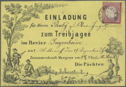 Deutsches Reich - Brustschild: 1872, Großer Brustschild, 3 Kreuzer Karmin Auf Se - Lettres & Documents