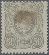 Deutsches Reich - Pfennige: 1875, 50 Pfe. Gelbgrau, Ungebrauchtes Exemplar Fotoa - Unused Stamps