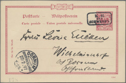 Deutsches Reich - Krone / Adler: 1897, 10 Pf Karmin Ganzsachenkarte, Gebraucht A - Autres & Non Classés
