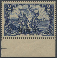 Deutsches Reich - Germania: 1900, 2 M. Reichspost Schwärzlichultramarin, Postfri - Neufs