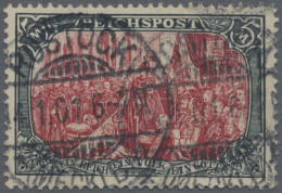 Deutsches Reich - Germania: 1900, 5 Mark Reichspost Type II Mit PF "C" Von "REIC - Used Stamps