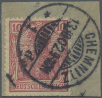 Deutsches Reich - Germania: 1902, 10 Pfg. Germania, CHEMNITZER POSTFÄLSCHUNG, Ge - Altri & Non Classificati