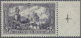 Deutsches Reich - Germania: 1904, 3 M Kaiser Wilhelm Denkmal, Schwarzbraunviolet - Ongebruikt