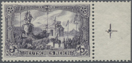 Deutsches Reich - Germania: 1904, 3 M Kaiser Wilhelm Denkmal, Schwarzbraunviolet - Nuevos